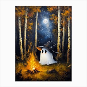 Ghost In The Woods Canvas Print