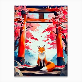 Japanese Fox Canvas Print