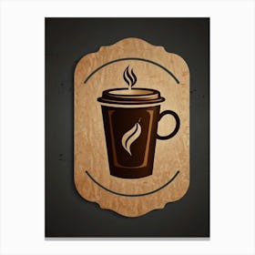 Coffee Cup Vector Canvas Print