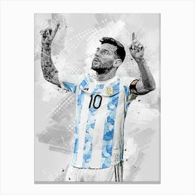 Lionel Messi Argentina 13 Canvas Print