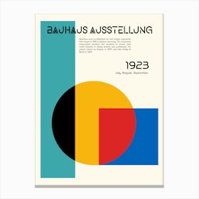 Bauhaus Ausstellung Minimalist 1 Canvas Print