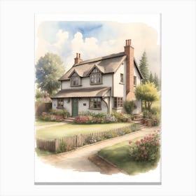 Cottage House Canvas Print