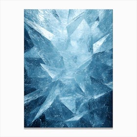 Ice Crystals Abstract Canvas Print