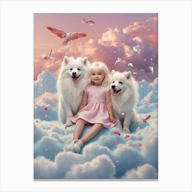 Samoyeds Canvas Print