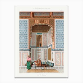 Arabic Family Lithograph, Emile Prisse D'Avennes Canvas Print