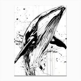 Humpback Whale ocean life Canvas Print