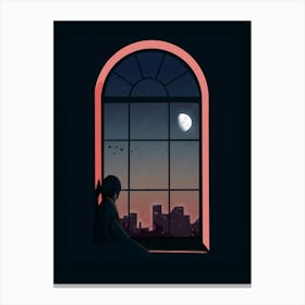 Looking Out Over The City  Canvas Print