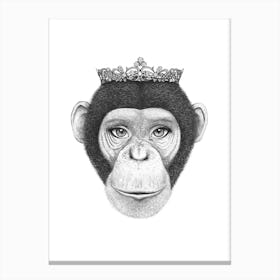 Monkey Queen Canvas Print