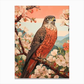 Eurasian Sparrowhawk 1 Detailed Bird Painting Canvas Print