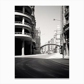 Valencia, Spain, Photography In Black And White 6 Canvas Print