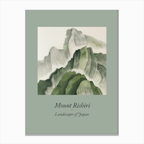 Landscapes Of Japan Mount Rishiri 106 Canvas Print