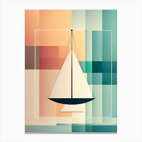 On A CUBIC Background VECTOR ART Canvas Print