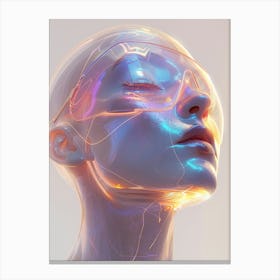 Futuristic Portrait Canvas Print