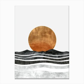 Kingstown Perspective Minimalist Bauhaus Canvas Print