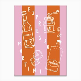 Espresso Martini Cocktail Recipe Canvas Print