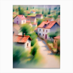 Village In France Canvas Print