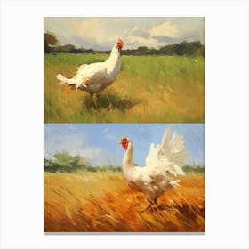 Bird Painting Turkey 1 Canvas Print