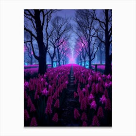 Purple Daffodils Canvas Print