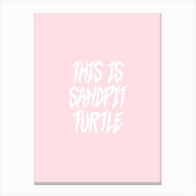 Sandpit Turtle Bring me the Horizon Canvas Print