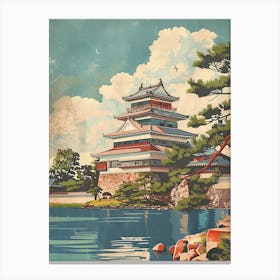 Kanazawa Castle Mid Century Modern 3 Canvas Print