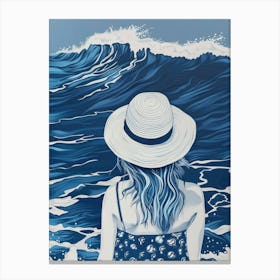 'Blue Wave' 5 Canvas Print