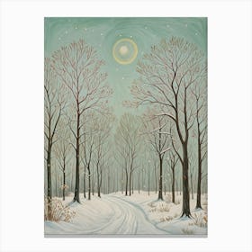 Winter's Cold Night Canvas Print