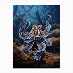 Mimic Octopus Oil Painting 2 Canvas Print