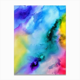 Abstract Watercolor Painting Canvas Print