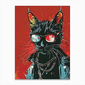 Rock Cat Canvas Print