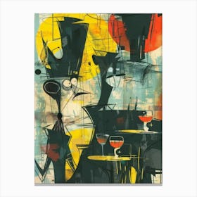 Night At The Bar Style Abstract Canvas Print