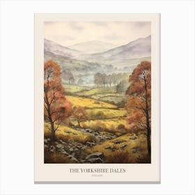 The Yorkshire Dales England Uk Trail Poster Canvas Print