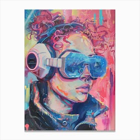 Futuristic Girl Canvas Print