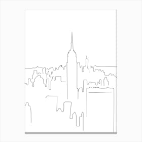 New York Line Canvas Print