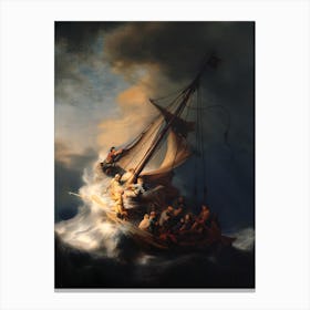 The Storm on the Sea of Galilee Canvas Print