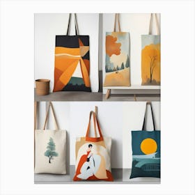 Tote Bags 1 Canvas Print