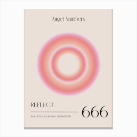 Angel Numbers 666 Canvas Print