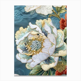 Peony Quilt Canvas Print