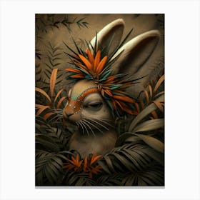 Tropical Animal Vegetal Canvas Print