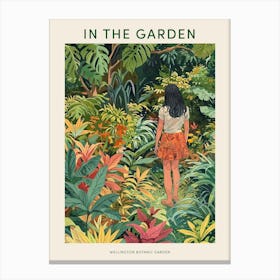 In The Garden Poster Wellington Botanic Garden New Zealand 2 Canvas Print