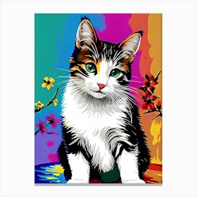 Cat Painting 1 Canvas Print