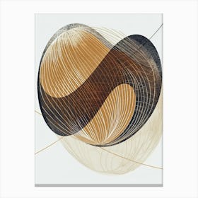 'Swirls', Minimalist, Bauhaus Canvas Print