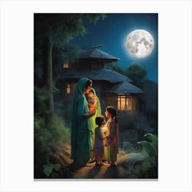 Movietv Show Poster Generator A Pakistani Family A Full Moon 0 Canvas Print