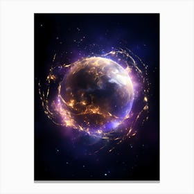 Earth In Space 4 Canvas Print