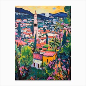 Perugia Italy 3 Fauvist Painting Canvas Print