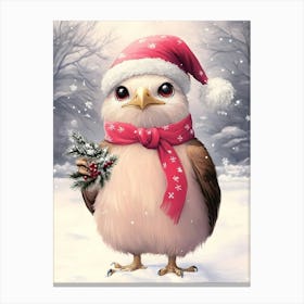 Christmas Owl Canvas Print