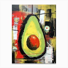 Bold Avocado Canvas Print