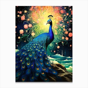 Peacock 1 Canvas Print