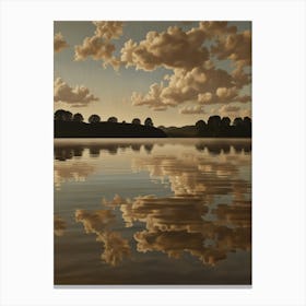 'Clouds Reflected In Water' Canvas Print