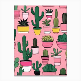 Cactus Plants Canvas Print