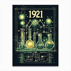 Aihrgdesign A Vintage Scientific Poster Celebrating The Disco 08a8bfd1 61b3 4a88 9332 8c3f85b86c3d 0 Canvas Print